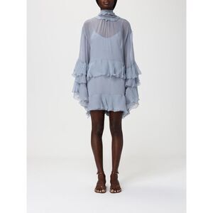 Chloe Dress Woman Gnawed Blue
